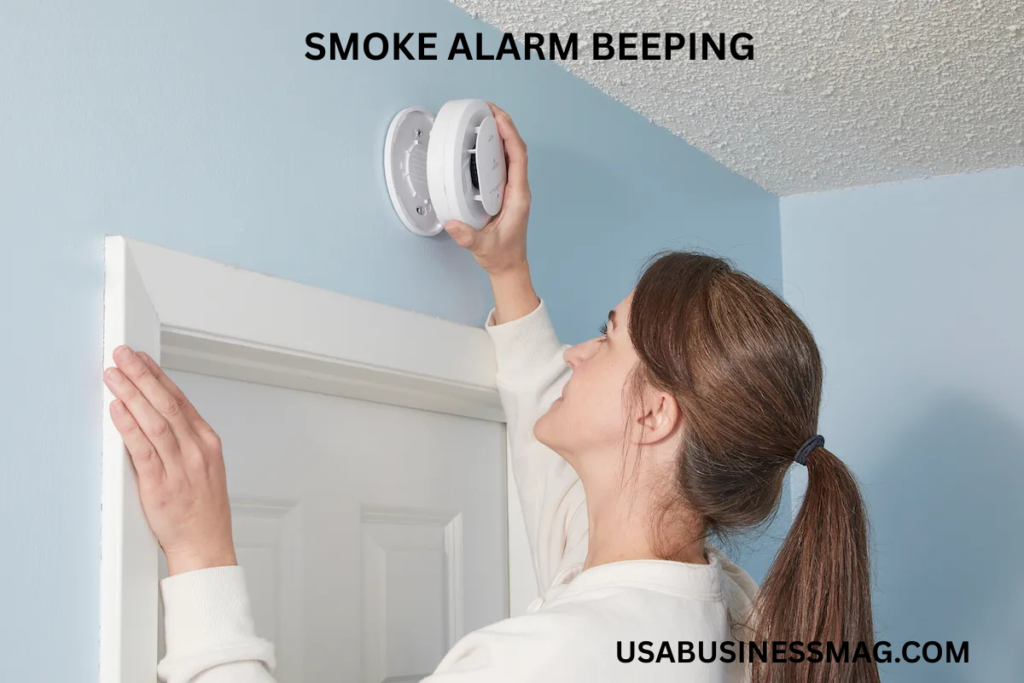 smoke alarm beeping