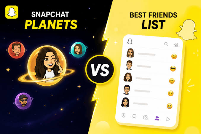 Snapchat Best Friends List Planets